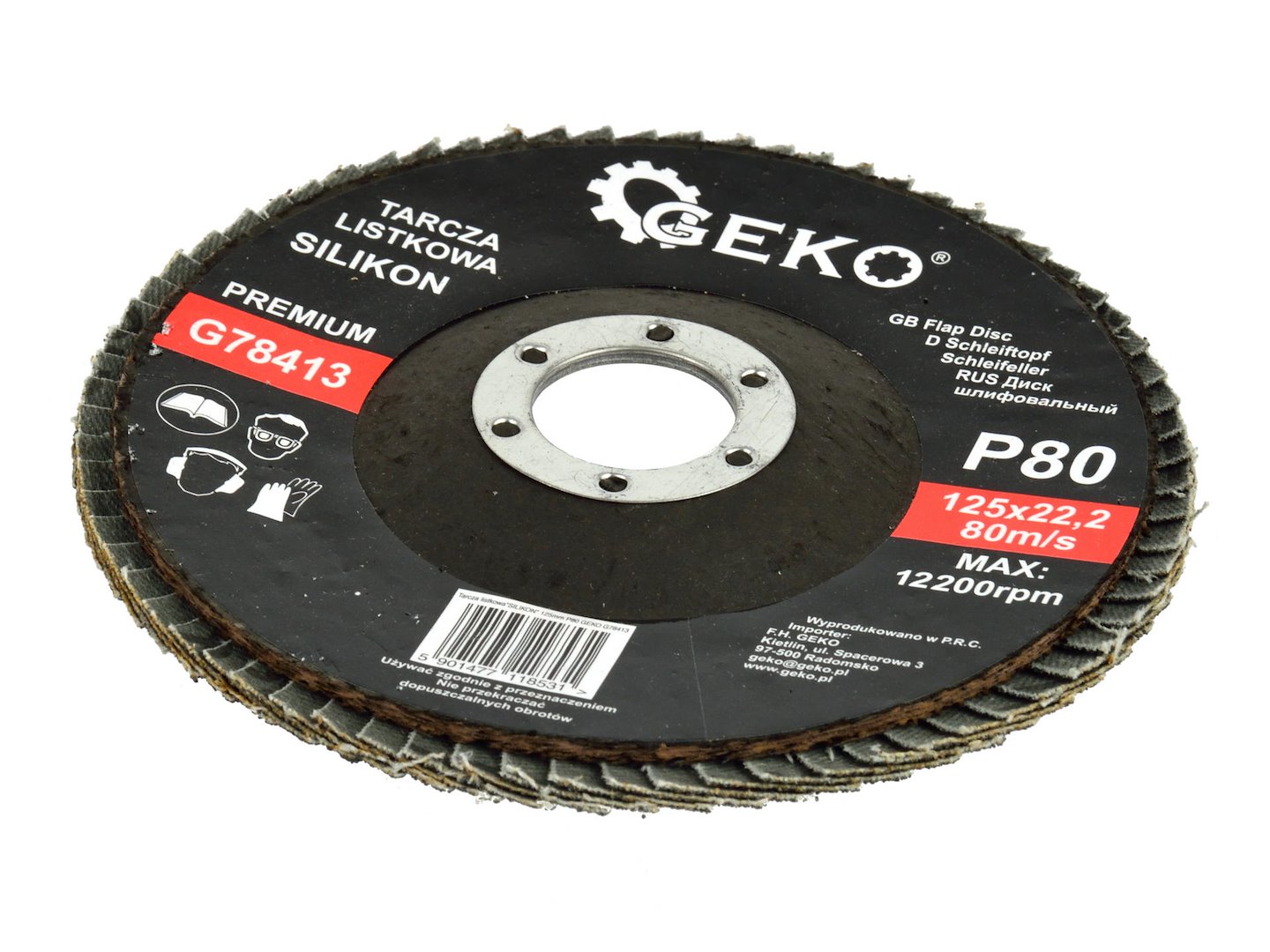 Listový kotouč Silikon 125 mm P80 – balení 10 kusů
