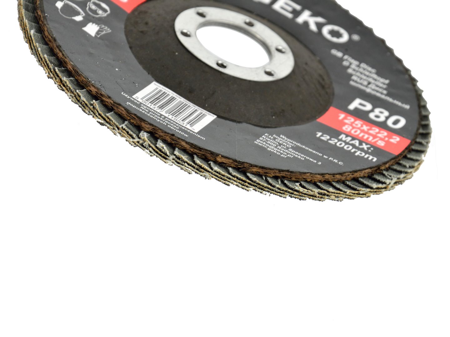 Listový kotouč „SILIKON" 125 mm P80 Geko Premium – sada 10 kusů 5