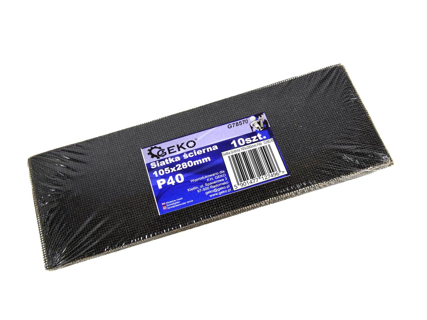 Brusná síťka 105×280 mm P40 Geko – celkový pohled na produkt