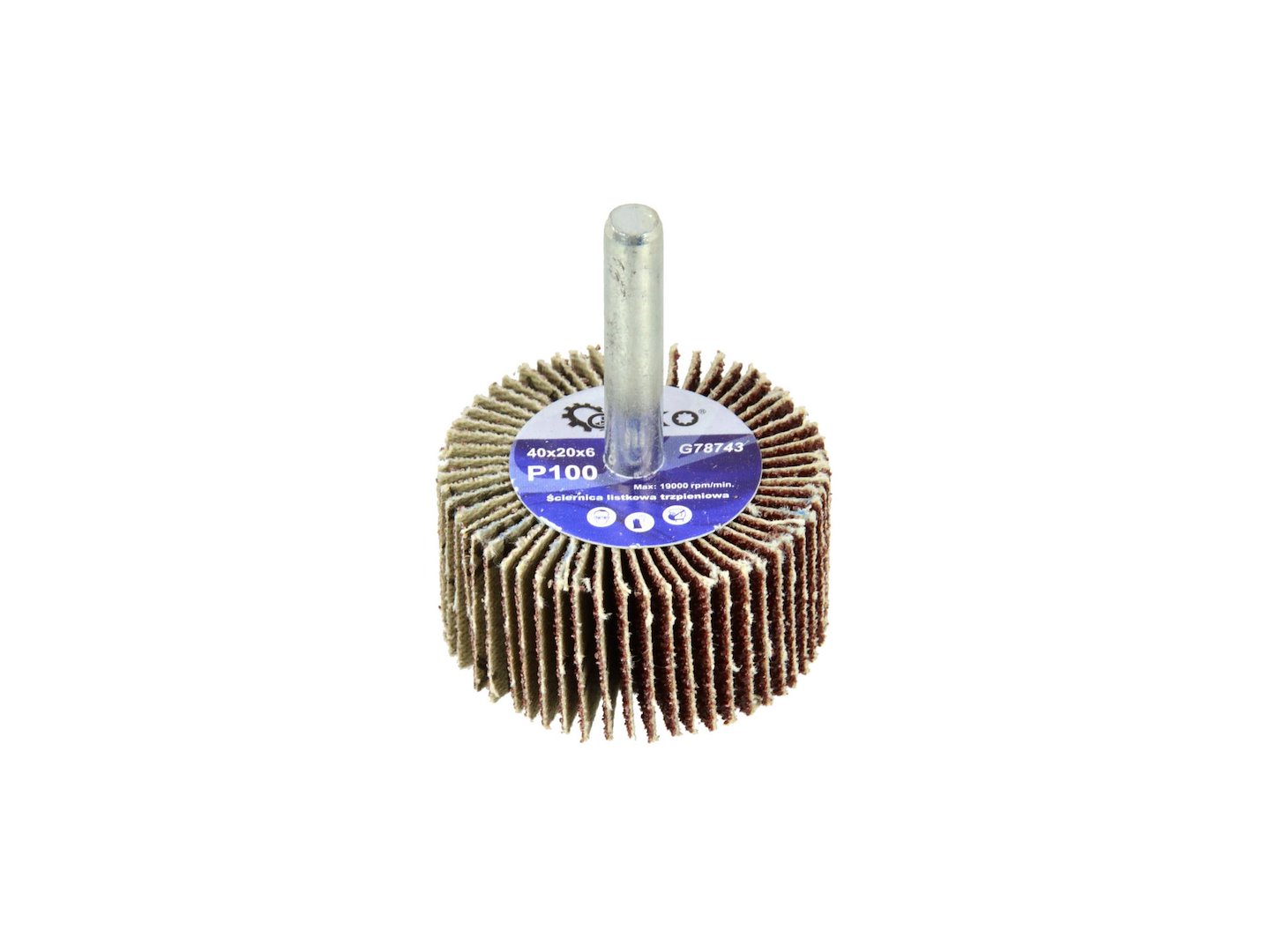 Listové brusné kotouče Geko 40×20×6 mm P100 – balení 50/100 kusů