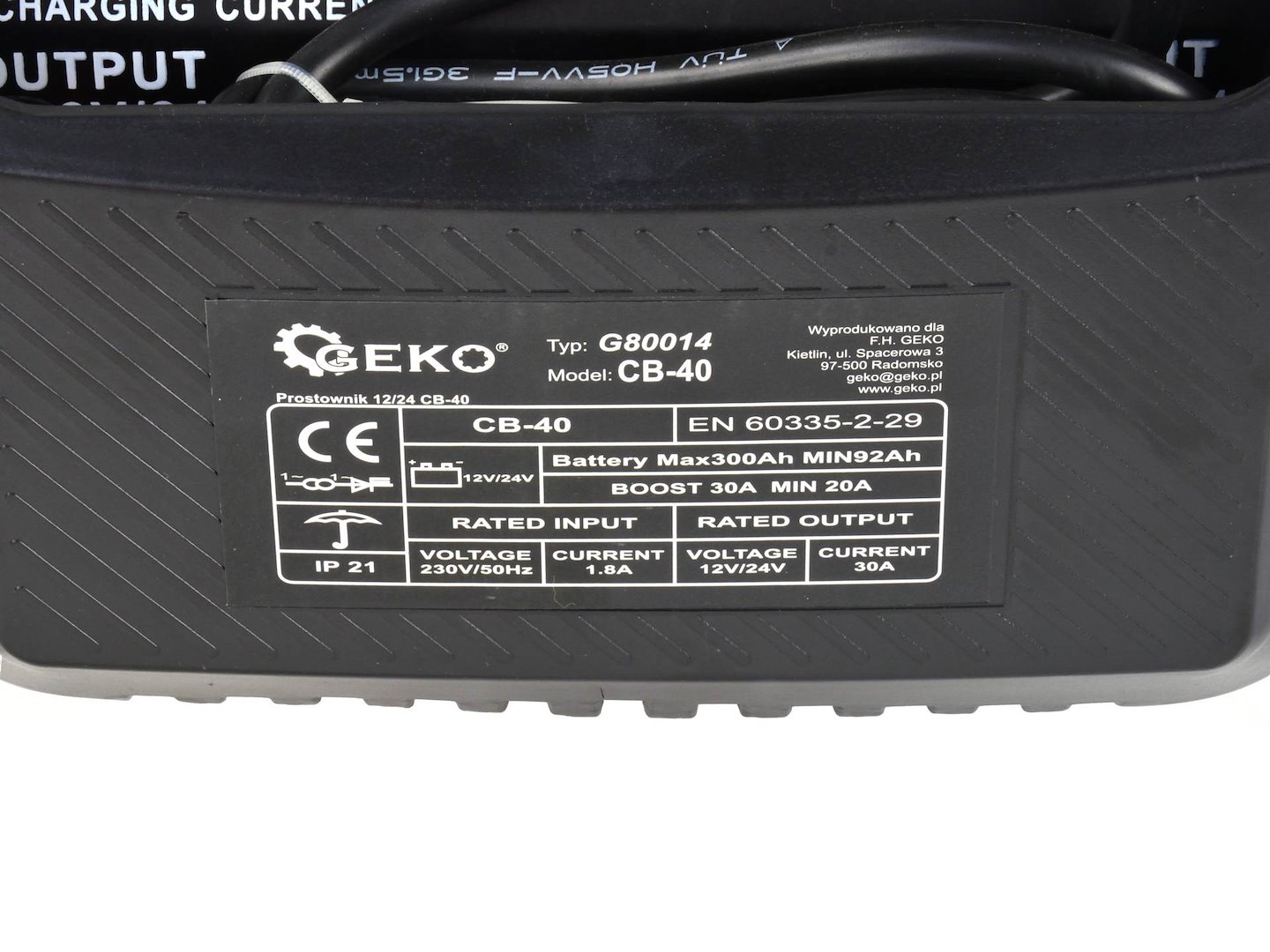 Nabíjecí zdroj 12/24 V CB-40(1) Geko 5