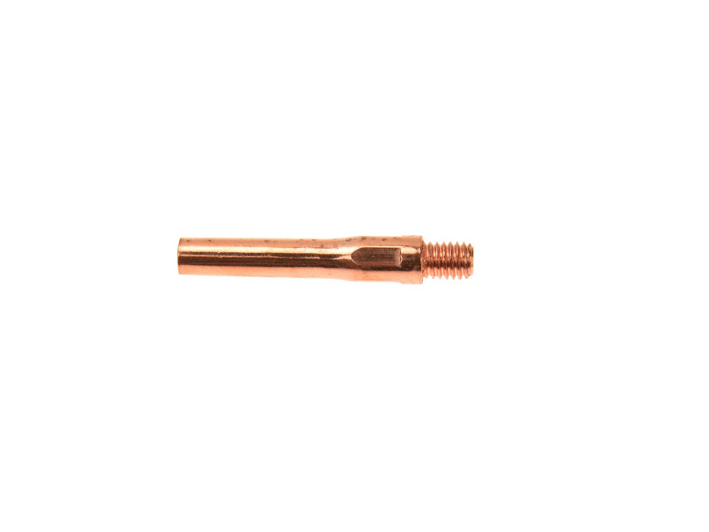 Dlouhá proudová špička fi 1,0 mm M6x45 pro Mag250 – pohled zepředu