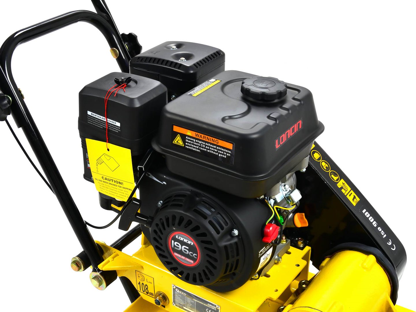 Vibrační deska Geko CNP-60C – transportní kolečka