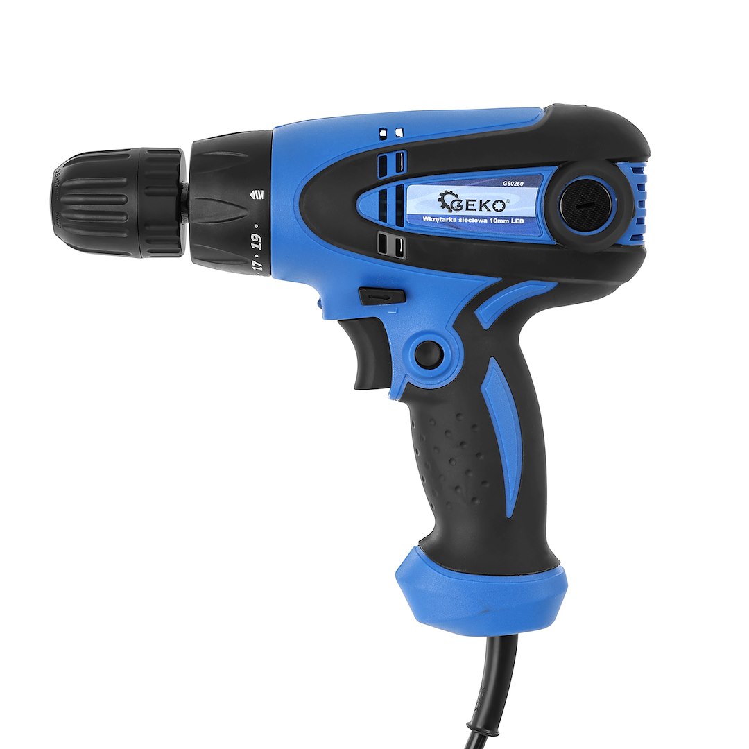 Síťový šroubovák Geko 230 V – detail upínacího sklíčidla 10 mm