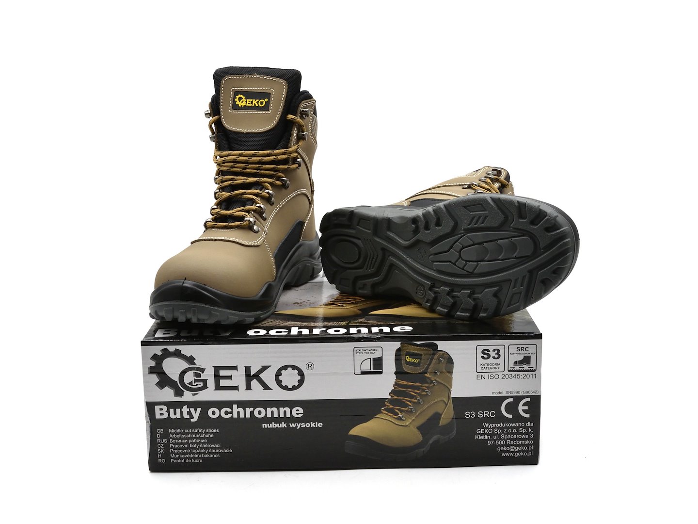 Ochranná obuv model č. 7 nubuk vysoká S3 SRC – velikost 39 (10) 2