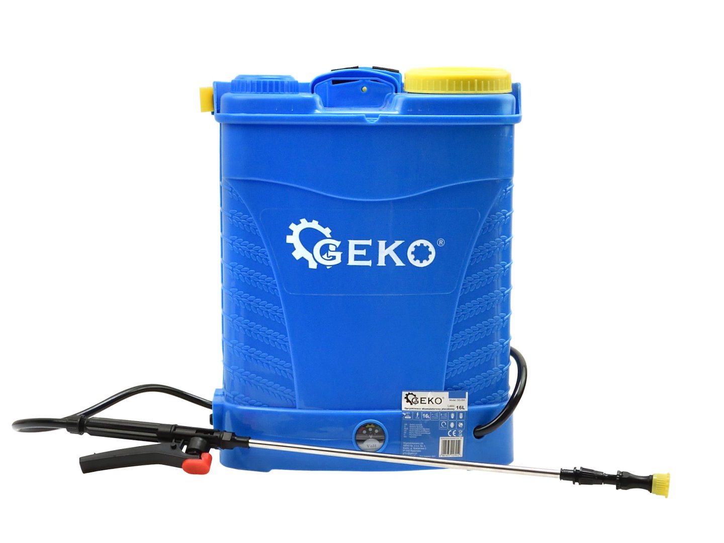 Akumulátorový postřikovač Geko Lehký Blue 16 l – detail trysky