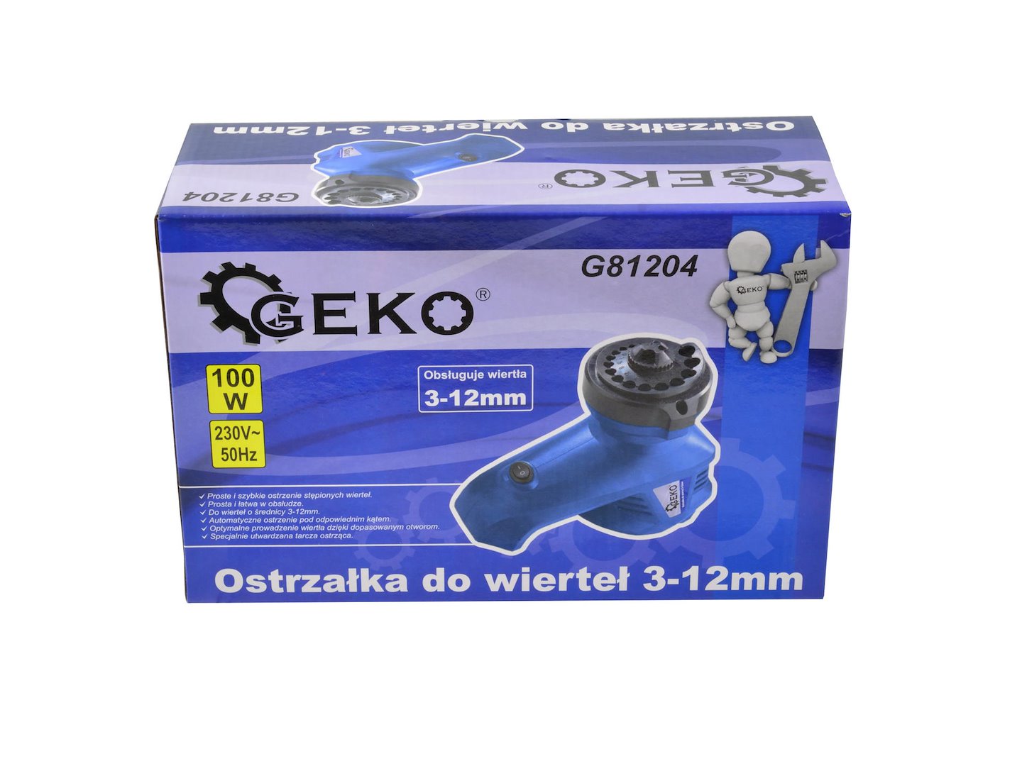 Brousek na vrtáky Geko – výsledek broušení, naostřený vrták