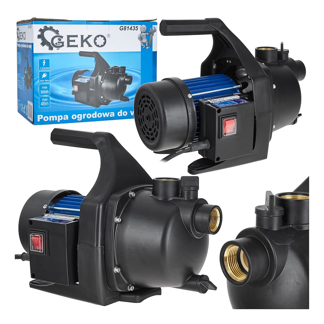 Zahradní čerpadlo Geko G81435 1200 W – celkový pohled