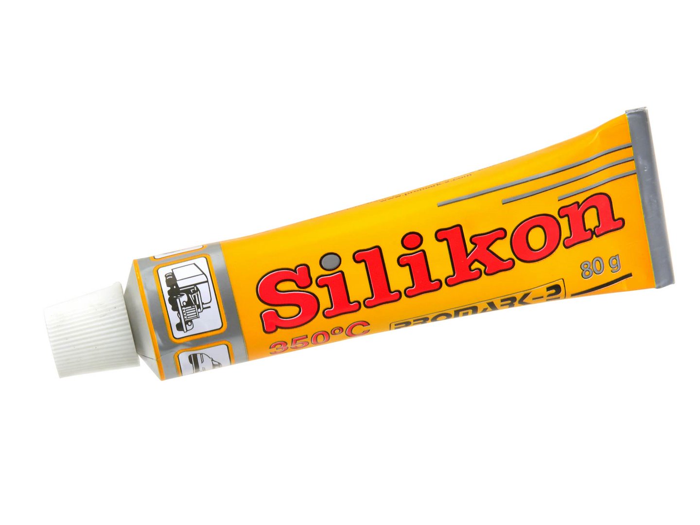 Vysokoteplotní silikon červený 80 g (50)