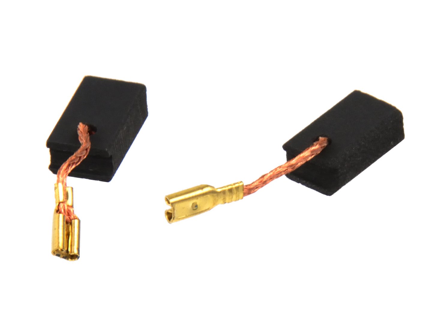 Uhlíkový kartáček 5,4 x 8,5 x 14 mm – náhradní díl pro Celma HSW125, pohled zepředu