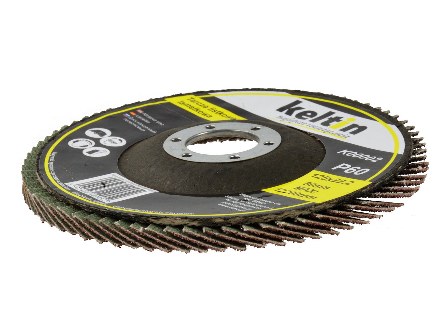 Lamelový kotouč 125 mm P60 – balení 10 kusů