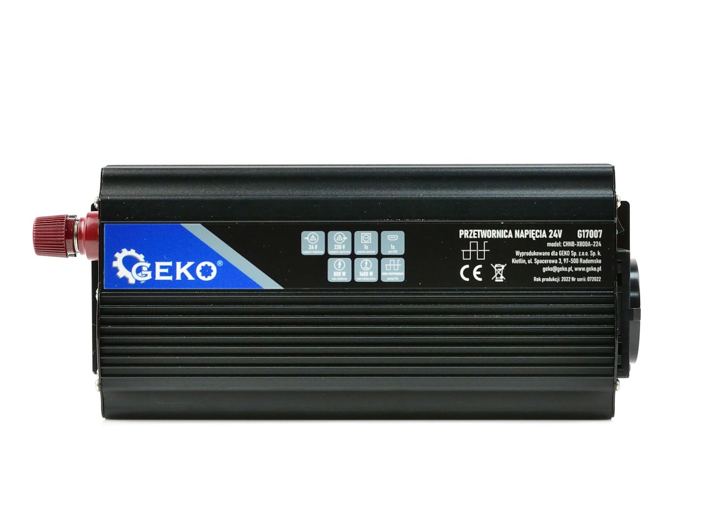 Napěťový měnič 24 V/230 V 800/1600 W Geko 4