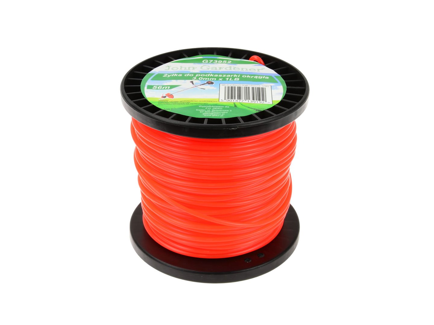 Vlasec pro strunovou sekačku kulatý 3,0 mm x 1 LB Geko – celkový pohled na balení