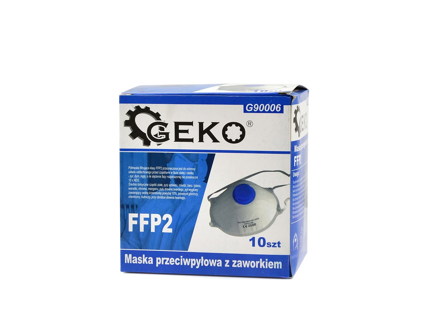 Protiprachová maska s ventilem FFP2 (10/200) 2