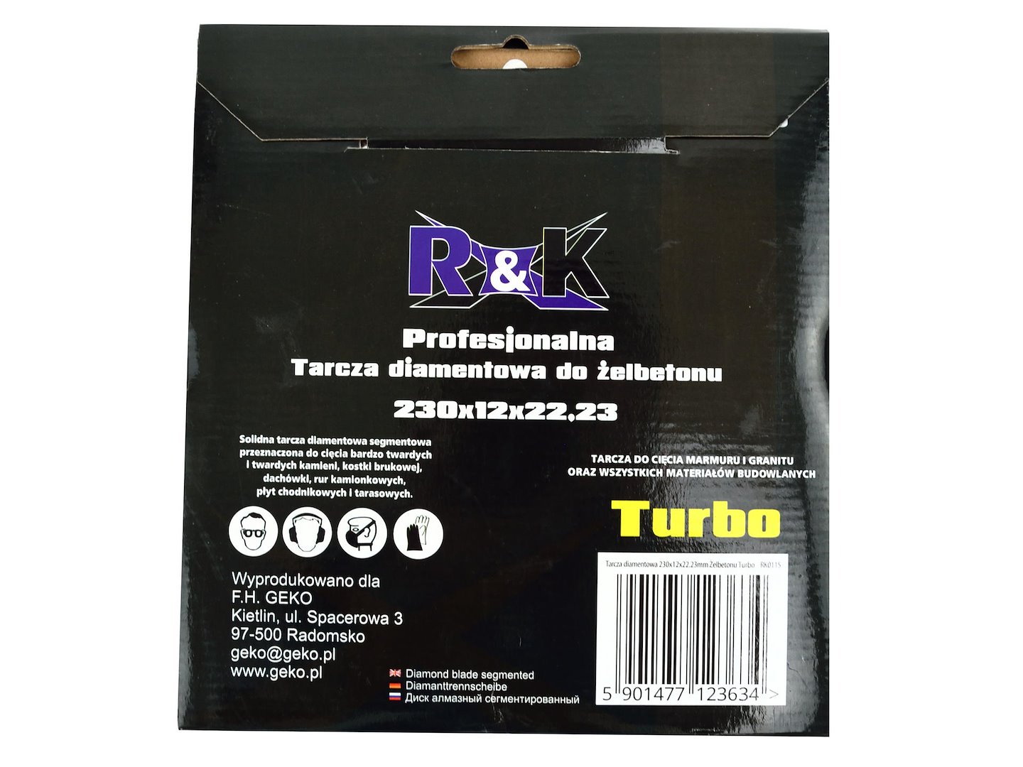 Kotouč na železobeton 230x12x22,23 mm Turbo Professional RK (25) 5