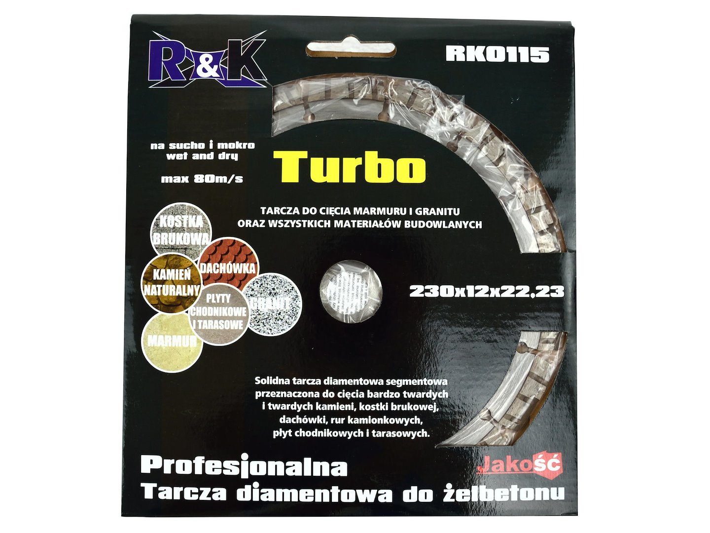 Kotouč na železobeton 230x12x22,23 mm Turbo Professional RK (25) 6