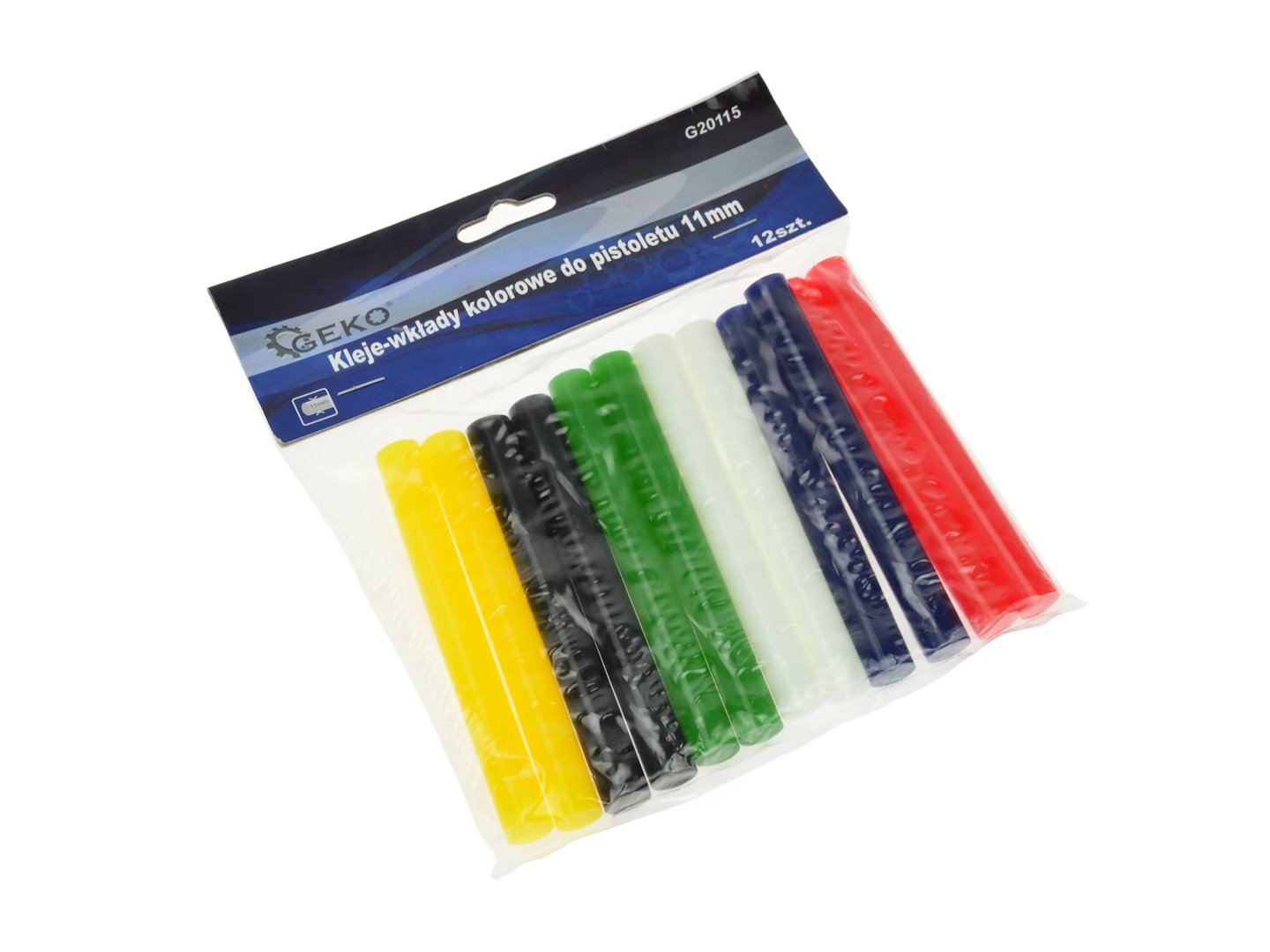 Lepidla barevné náplně do pistole 11 mm 12 ks – celý obsah balení