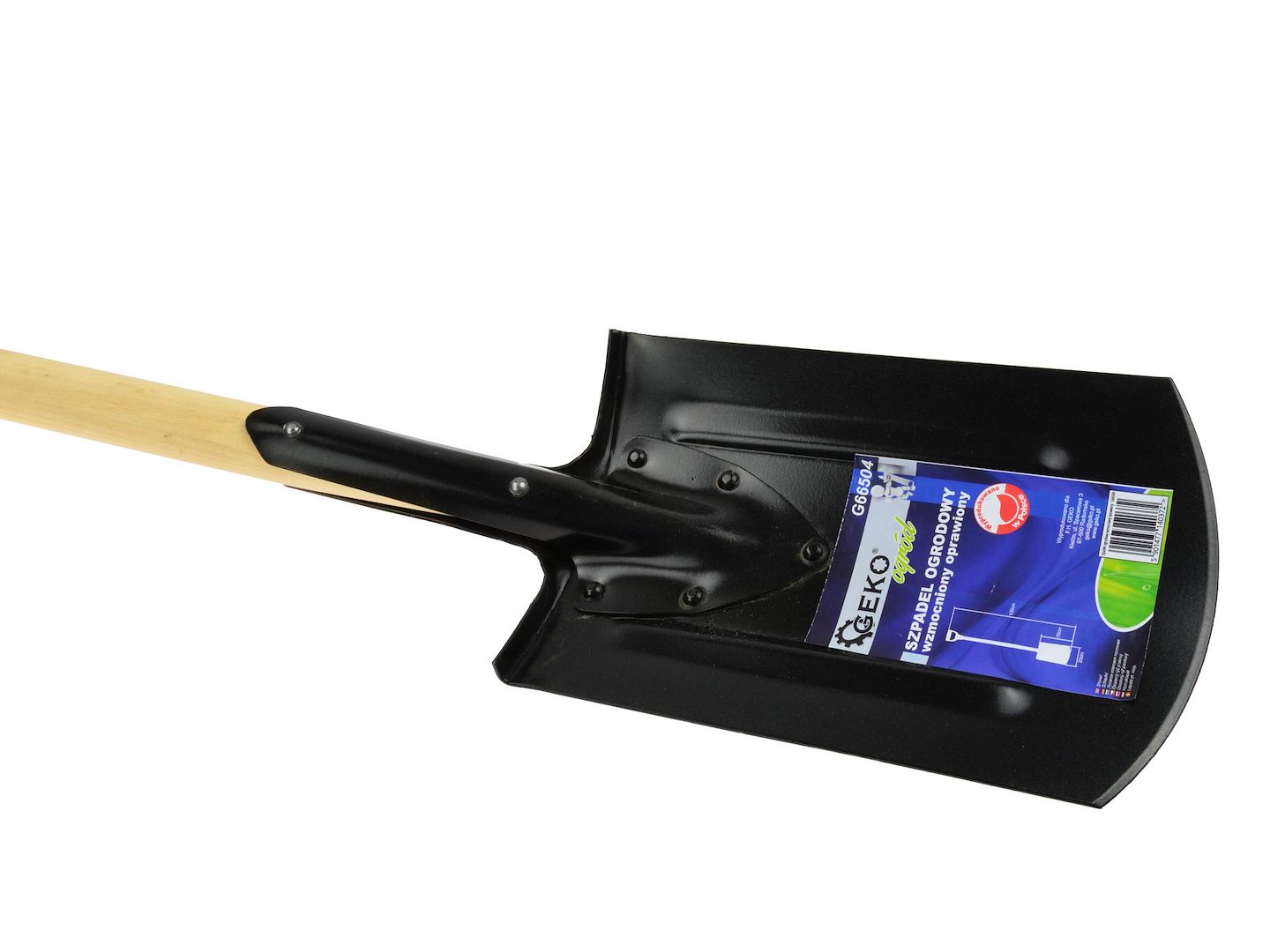 Zesílená zahradní lopata Geko G66504 – detail T-rukojeti