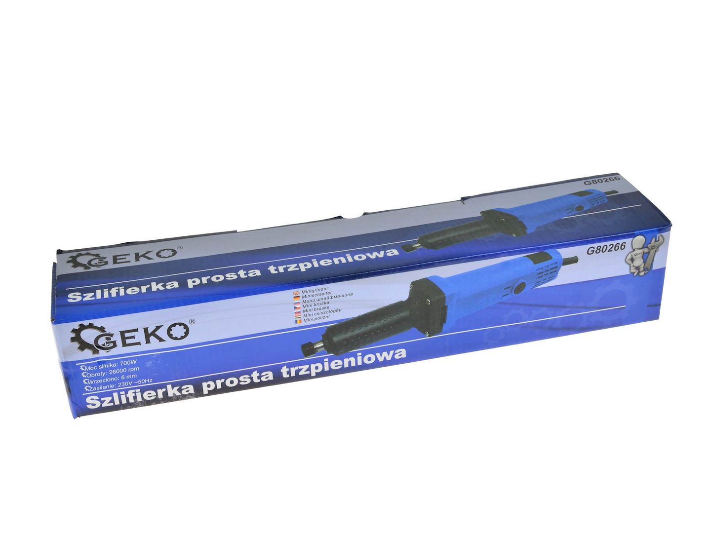 GEKO přímá bruska s upínacím trnem 700 W – 26 000 ot./min (G80266) 4