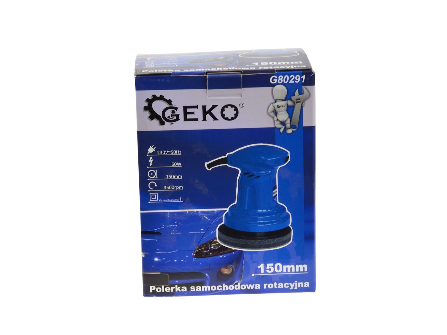Rotační leštička na automobily Geko 230 V, 150 mm 7