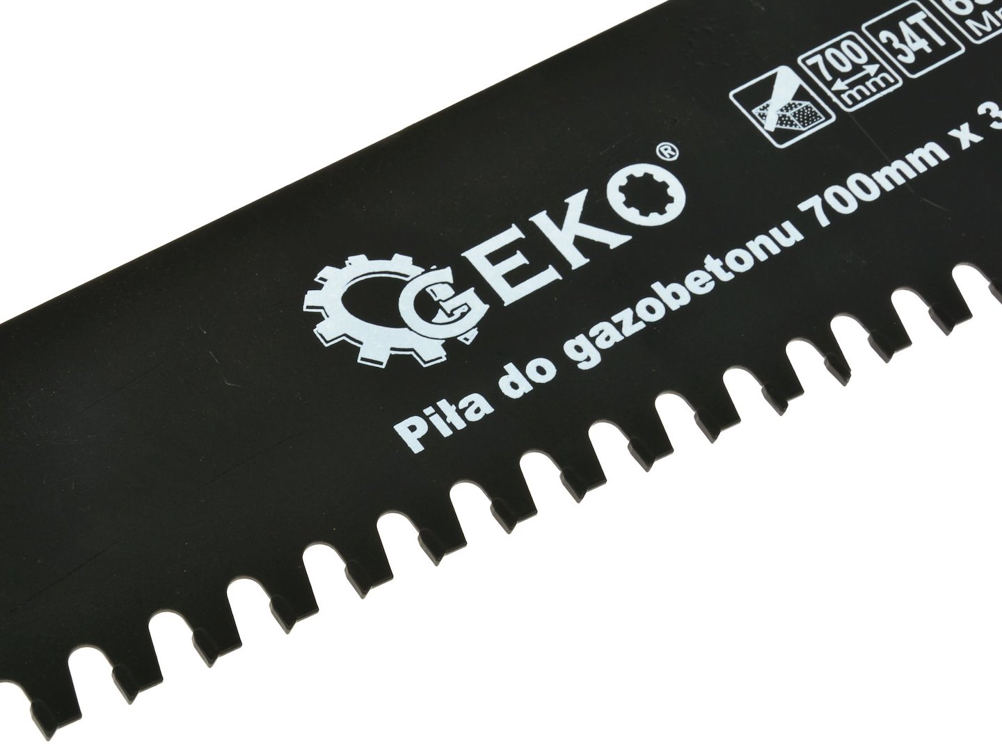 Pila na pórobeton Geko 700 mm – detail zubů 34T