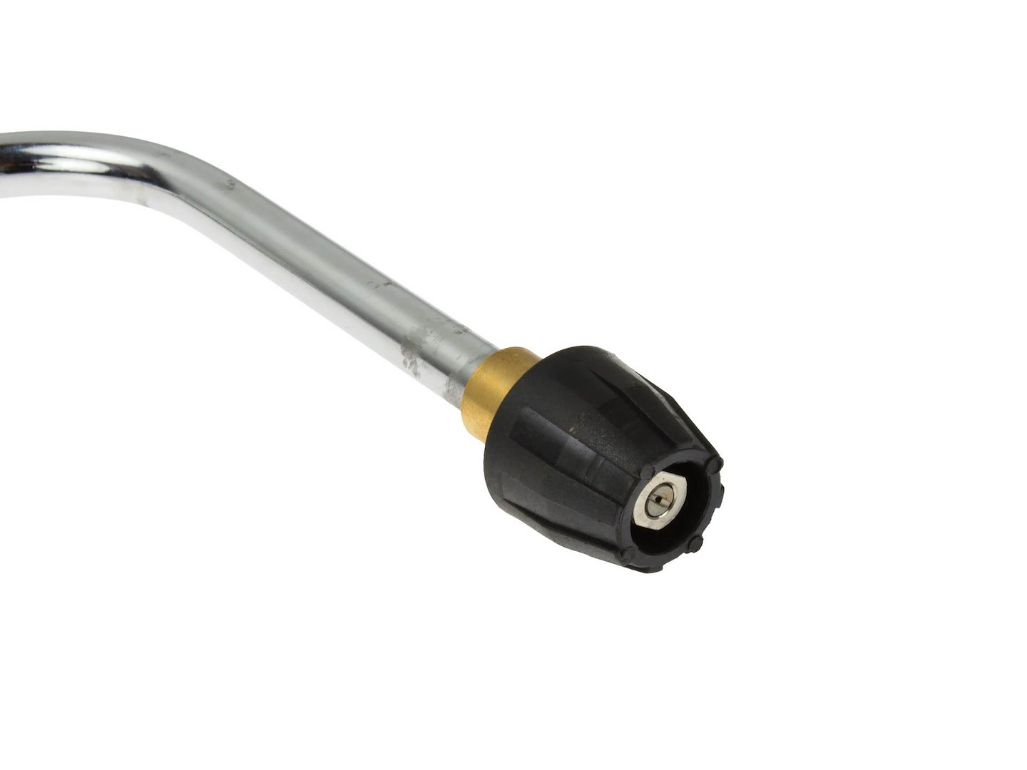 Úhlová tryska Geko G73114 – detail zahnuté části a trysky