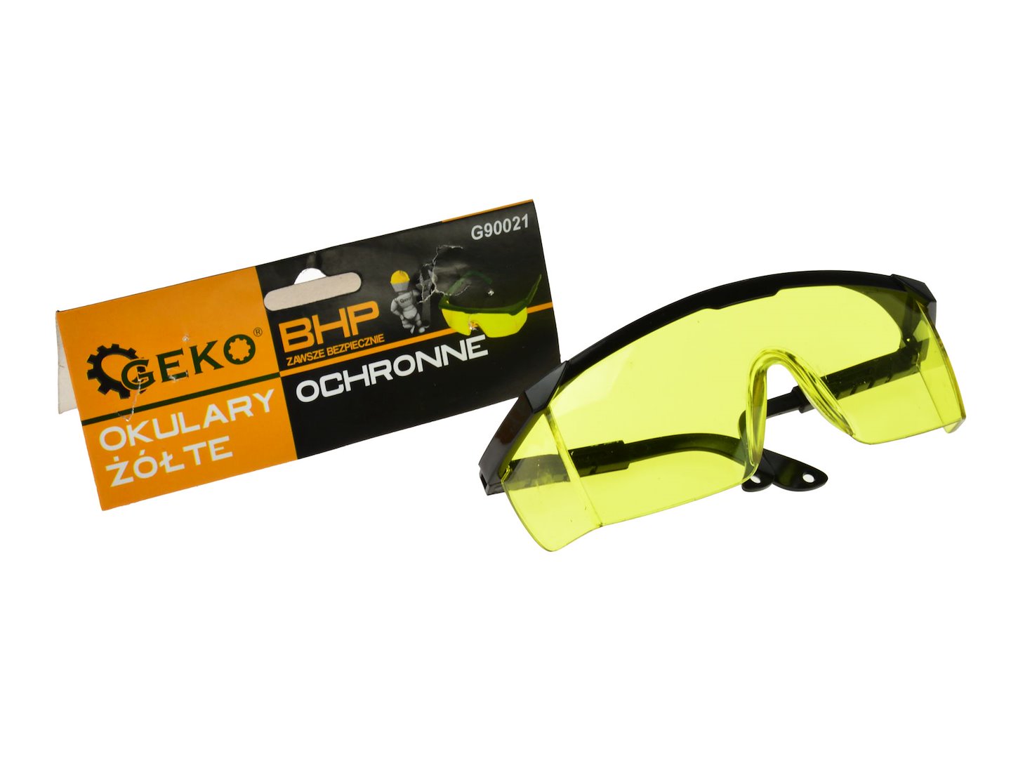 Ochranné brýle žluté GEKO G90021 – celkový pohled