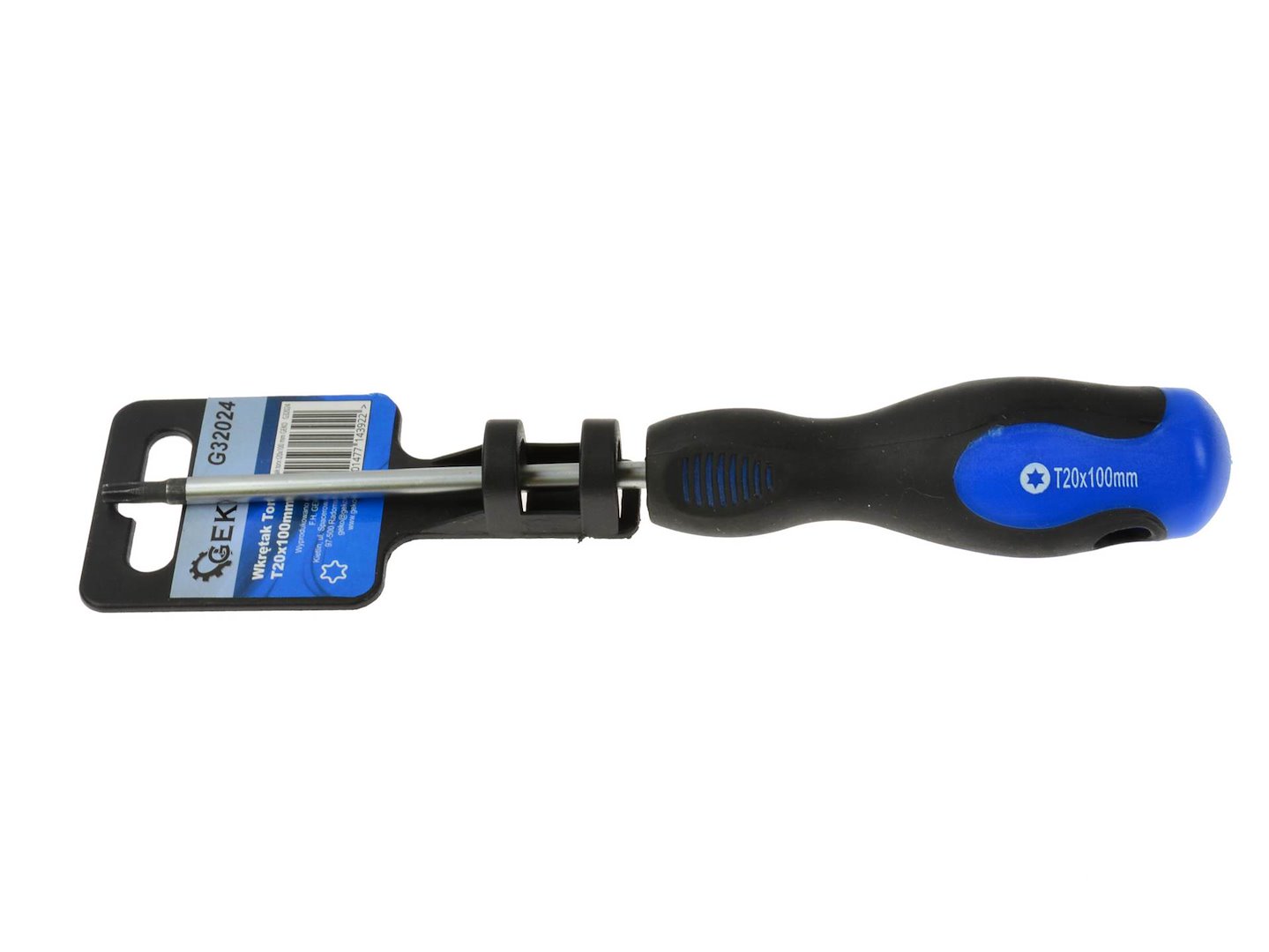 Šroubovák Torx T20×100 mm GEKO – detail rukojeti