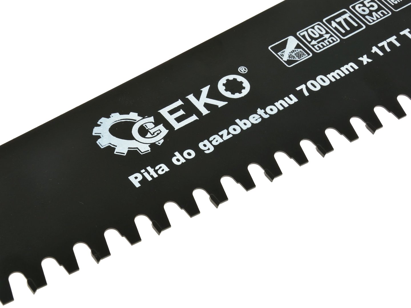 Pila na porobeton Geko 700 mm – detail zubů 34/17T