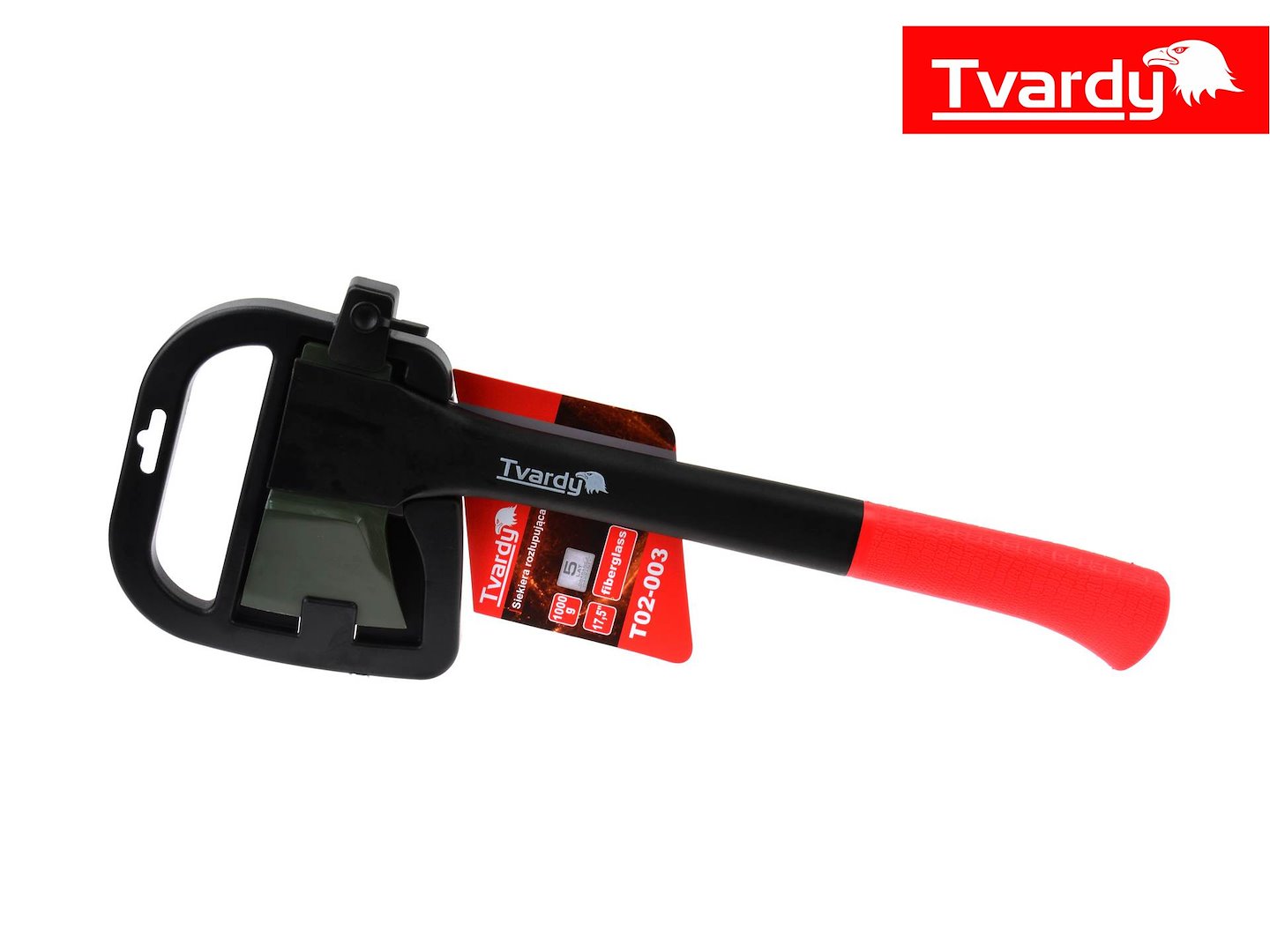 Sekera na štípání Geko TVARDY – detail ostří a hlavy