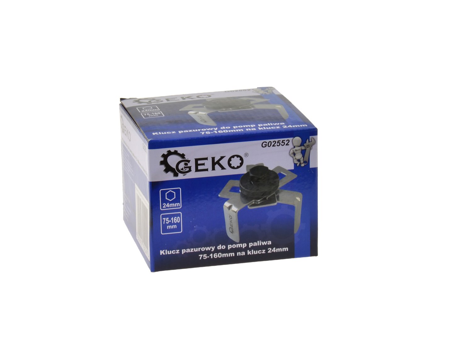 Klíč na palivová čerpadla 75–160 mm na klíč 24 mm (Geko G02552) 4