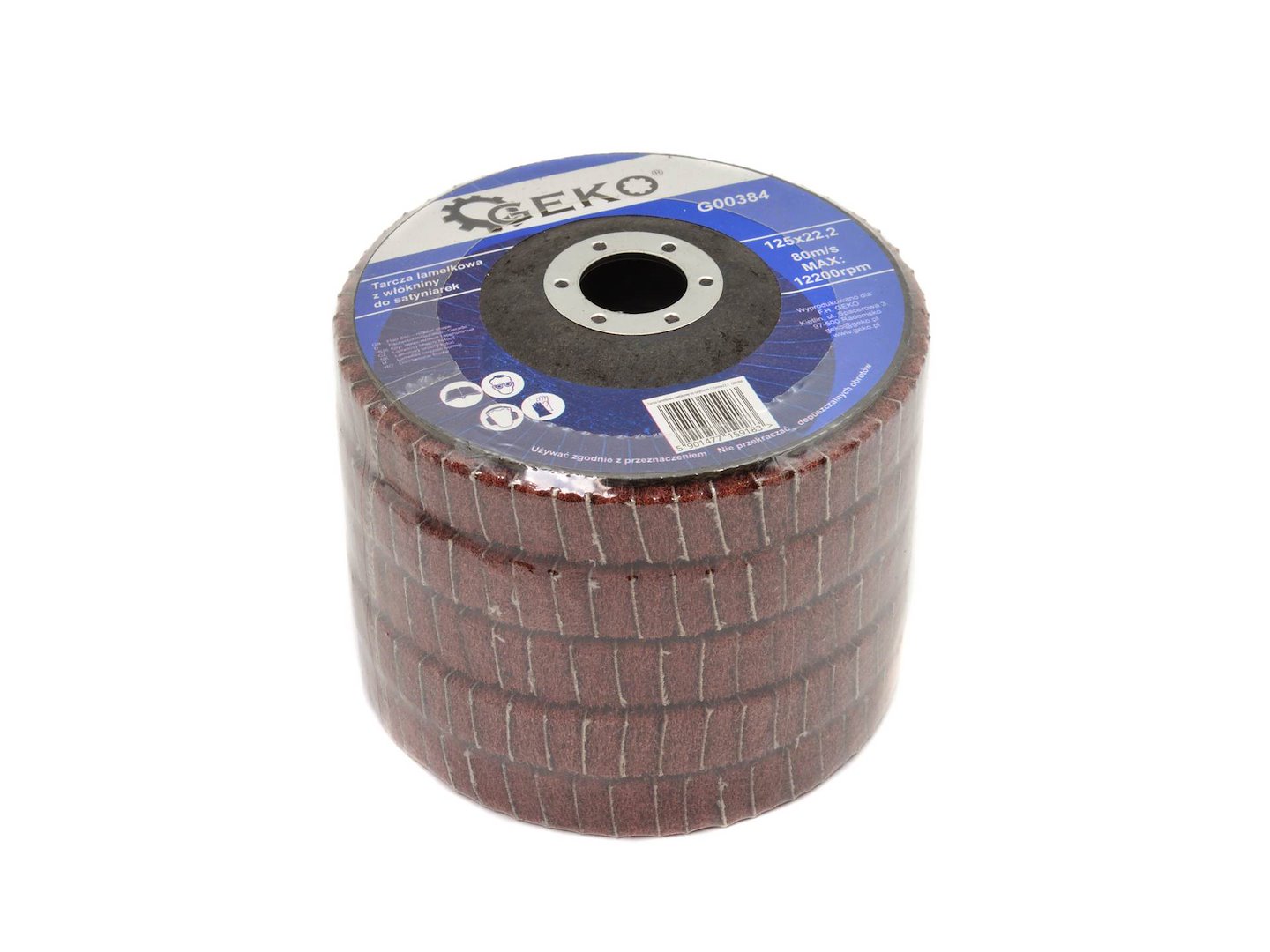 Lamely z netkané textilie pro satinovací stroje 125 mm × 22,2 mm (balení 10/100 ks) – Geko 4