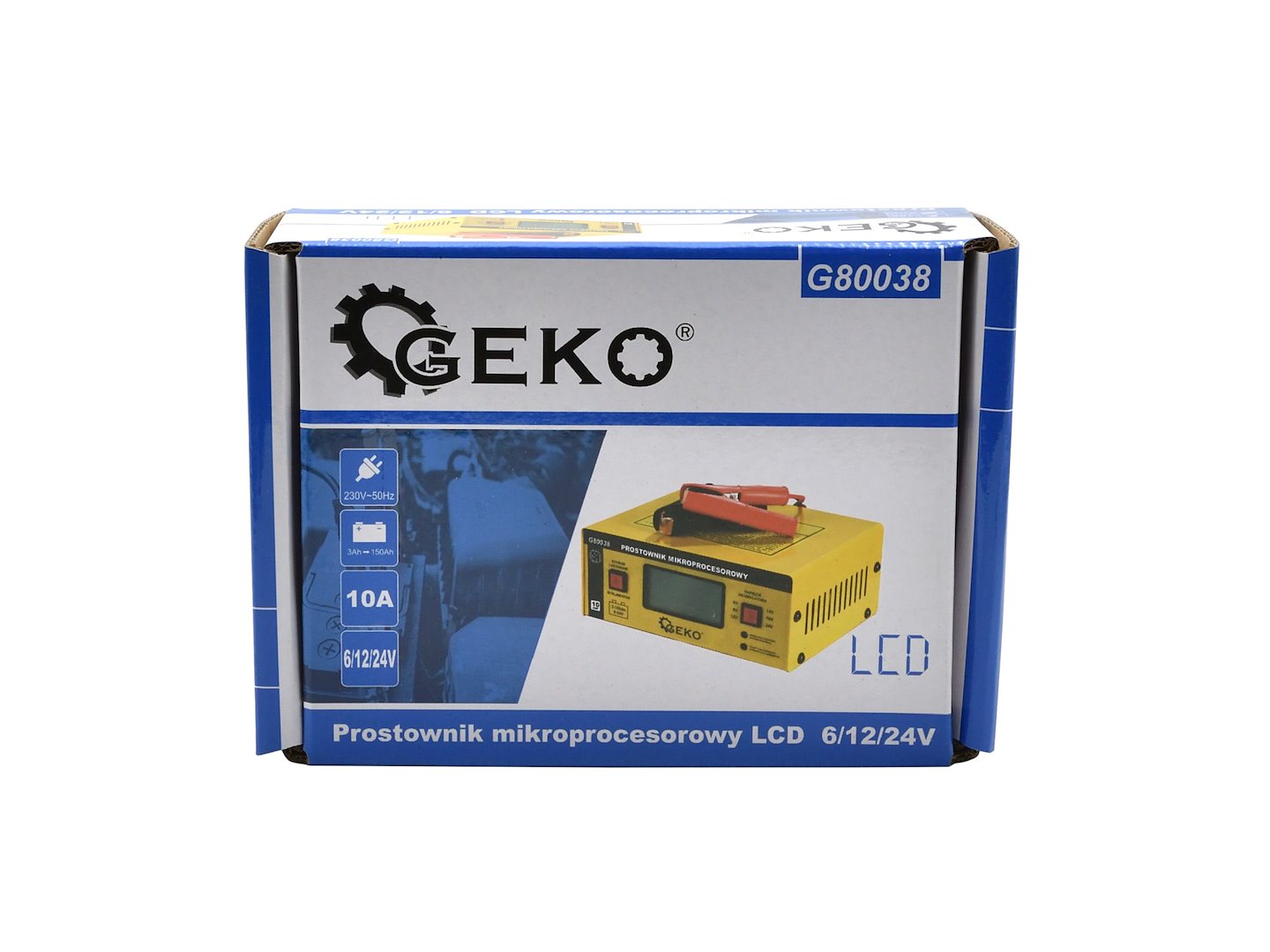 Mikroprocesorový LCD nabíječ Geko – detail ovládání