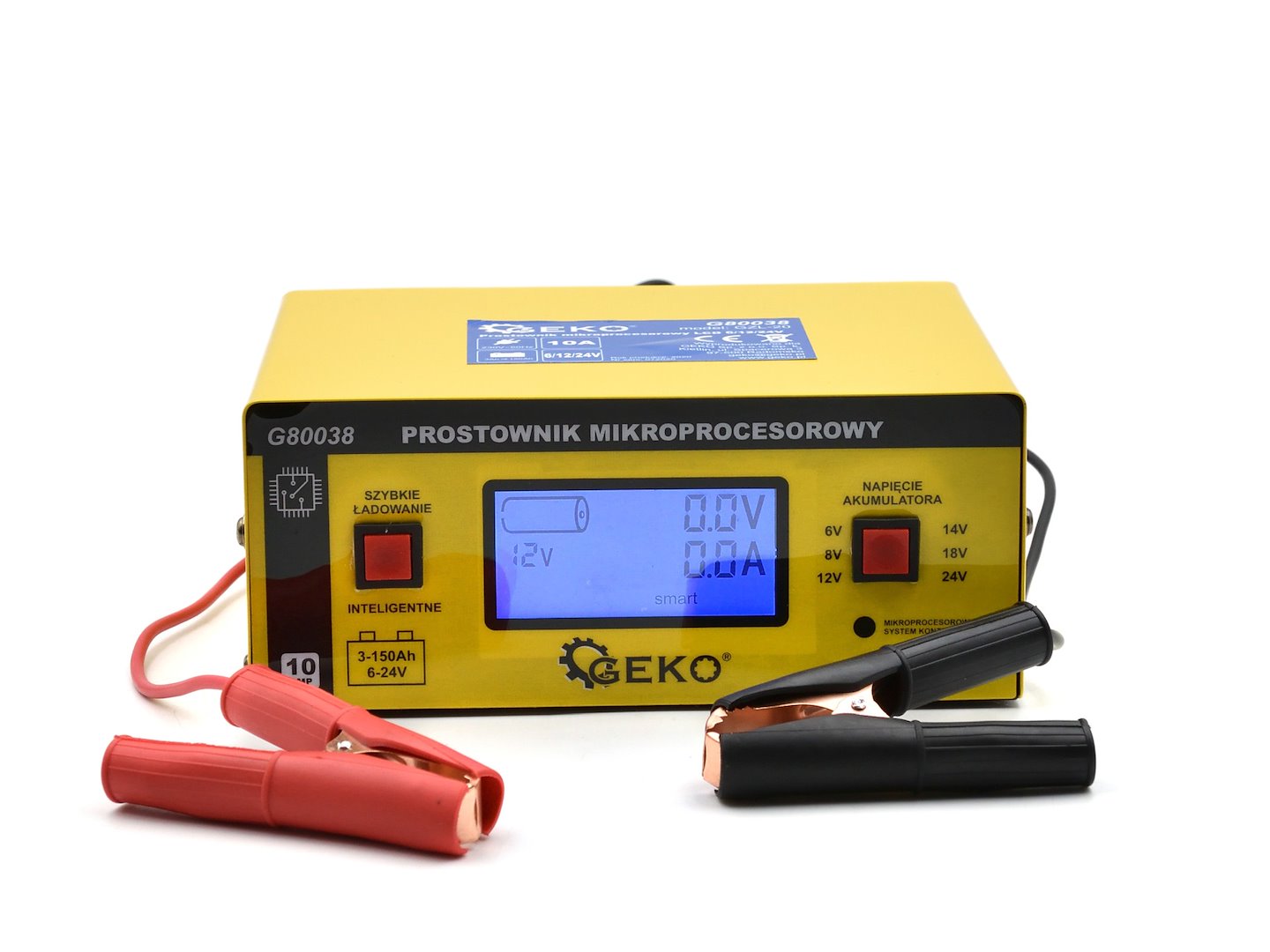 Mikroprocesorový LCD nabíječ Geko – LCD displej detail