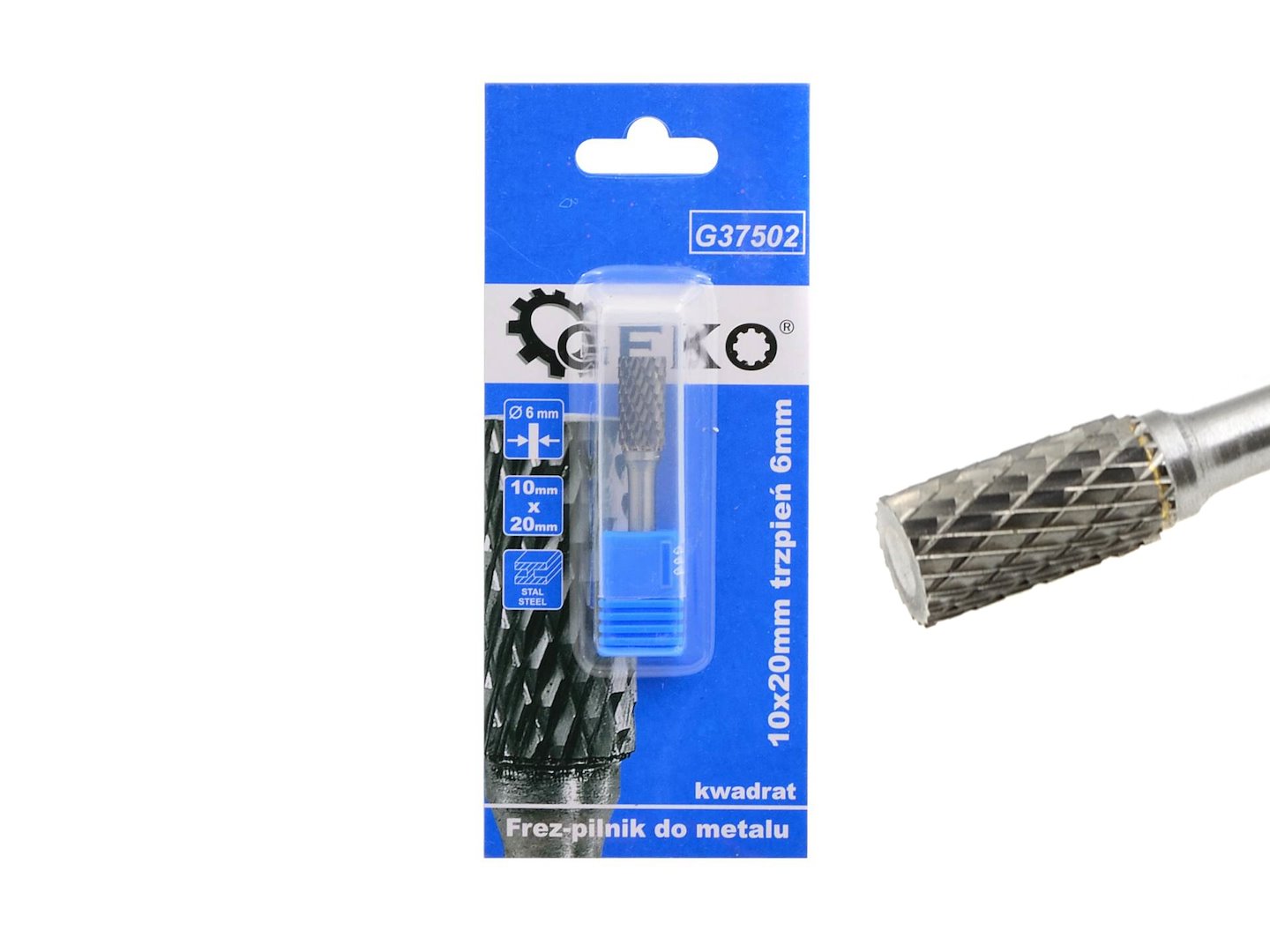Fréza-pilník karbid wolframu 10x20mm – celkový pohled na nástroj