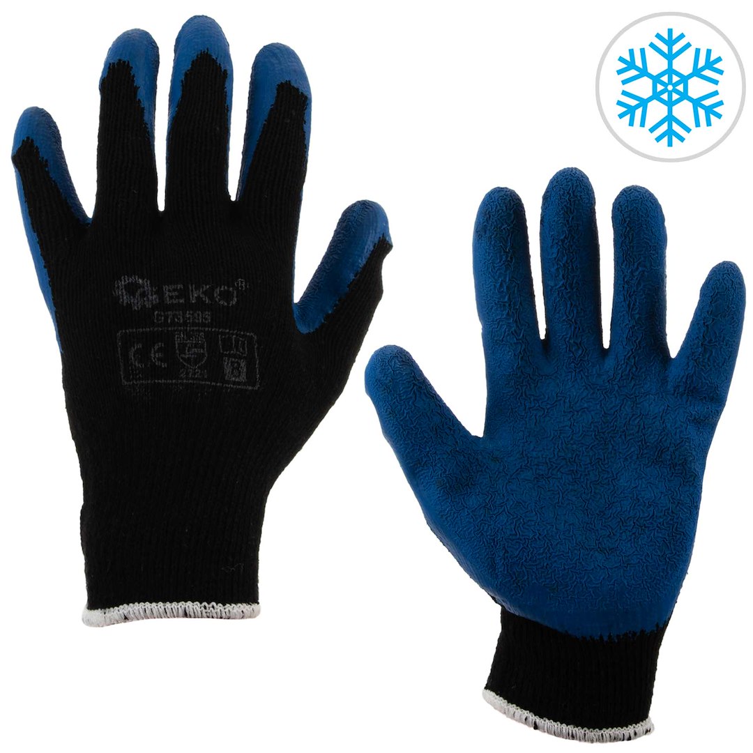 Zimní pracovní rukavice BLUE velikost 8 – celkový pohled