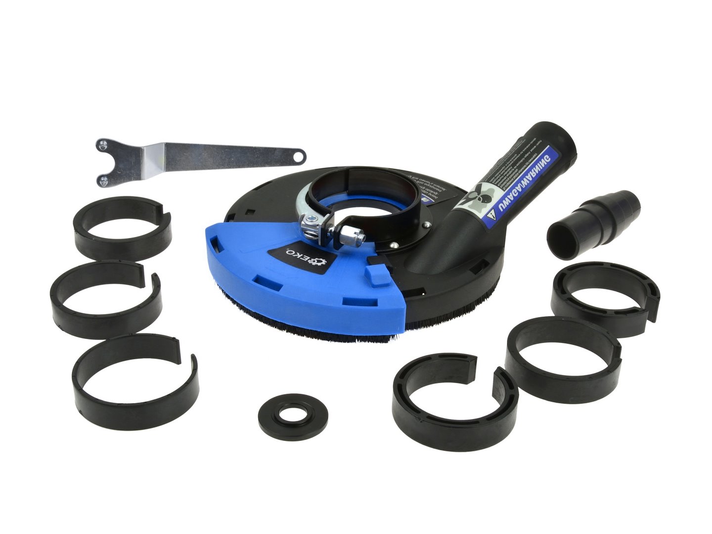 Odsávací protiprachová krytka 180 mm Geko – celkový pohled
