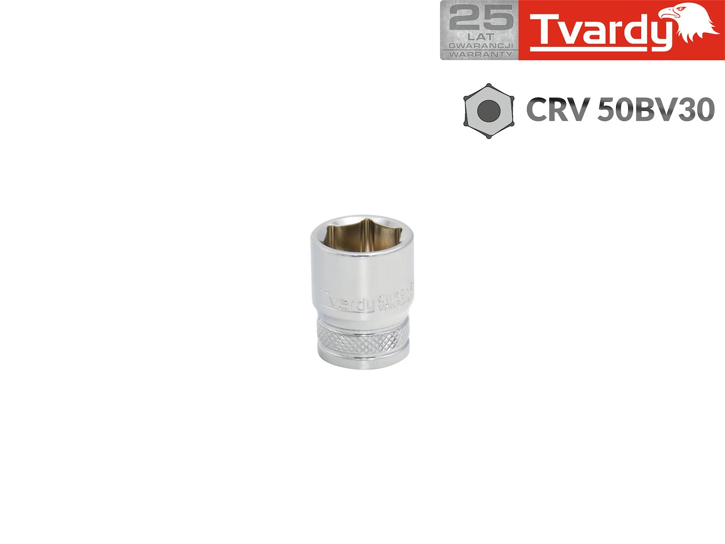 Šestihranná nasadka 1/4 13 mm TVARDY Geko – pohled na nasadku