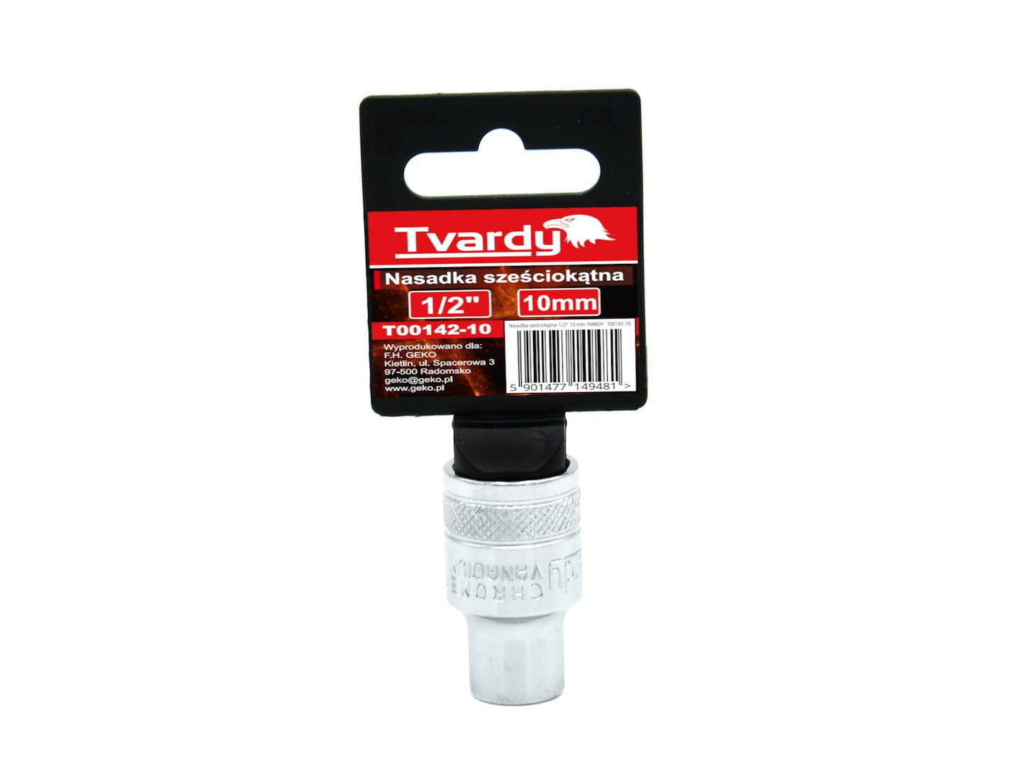Šestihranná nasadka 1/2 10 mm TVARDY – balení 100 kusů