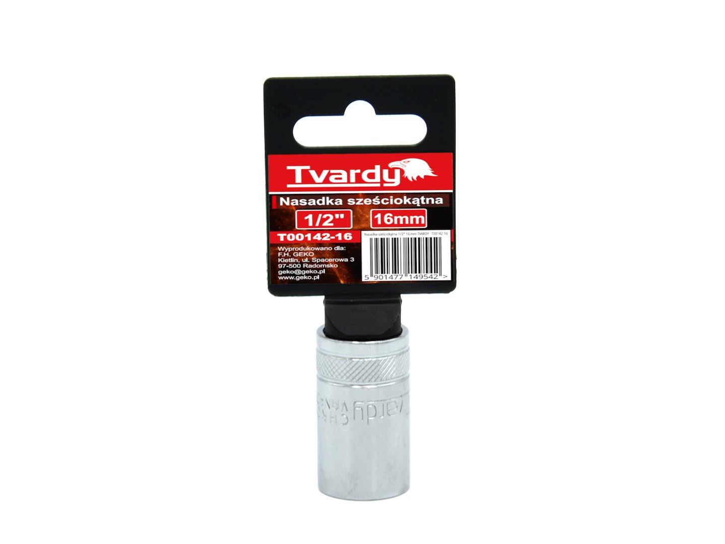 Šestihranná nasadka 1/2" 16 mm TVARDY (10/100) 2