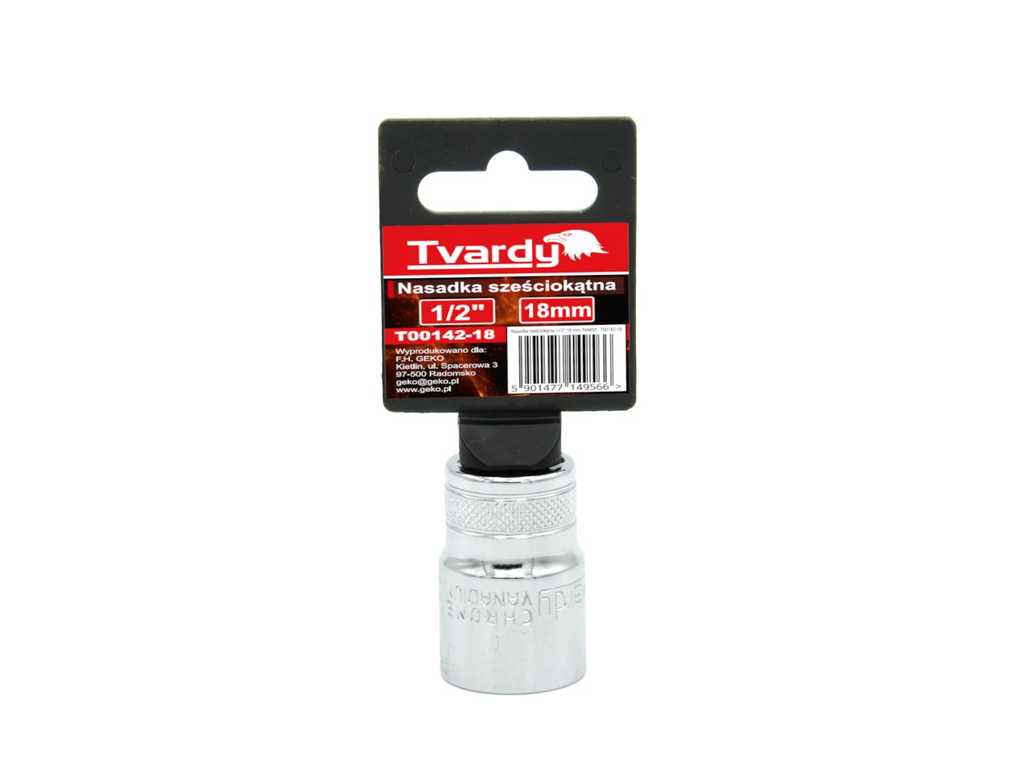 Šestihranná nasadka 1/2 18 mm TVARDY – detail připojení 1/2