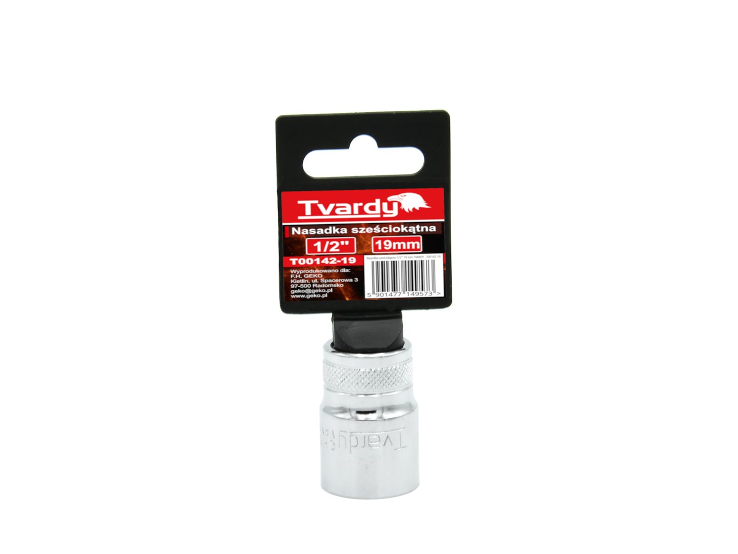 Šestihranná nasadka 1/2" 19 mm TVARDY (10/100) 2
