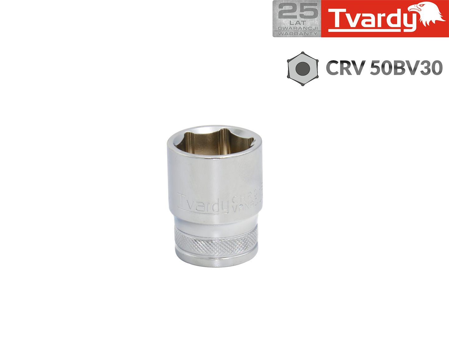 Šestihranná nasadka 1/2 24 mm TVARDY – celkový pohled na nasadku