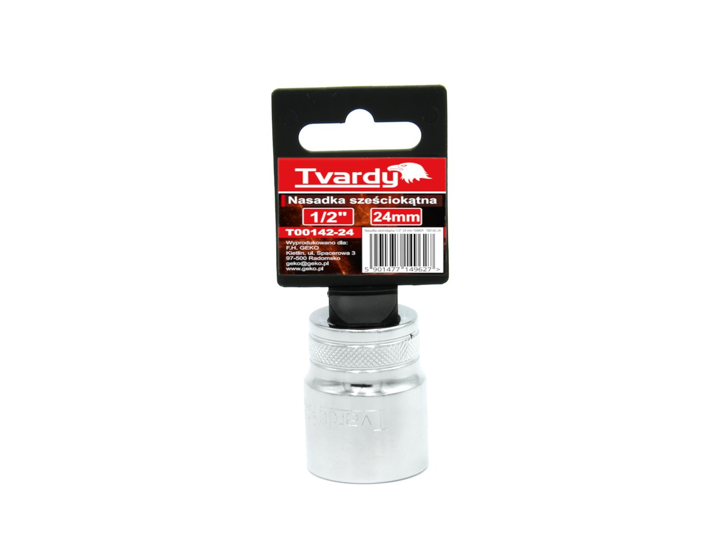 Šestihranná nasadka 1/2 24 mm TVARDY – detail čtvercového hřídele 1/2 palce