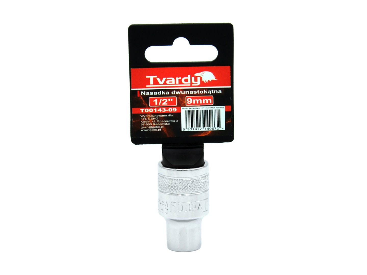 Dvanáctihranná nasadka 1/2 9 mm Geko – detail připojení 1/2 palce