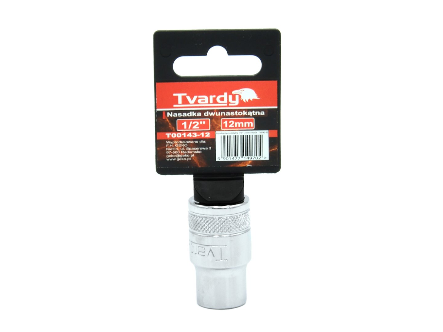 Dvanáctihranná nasadka 1/2 12 mm TVARDY Geko – detail profilu