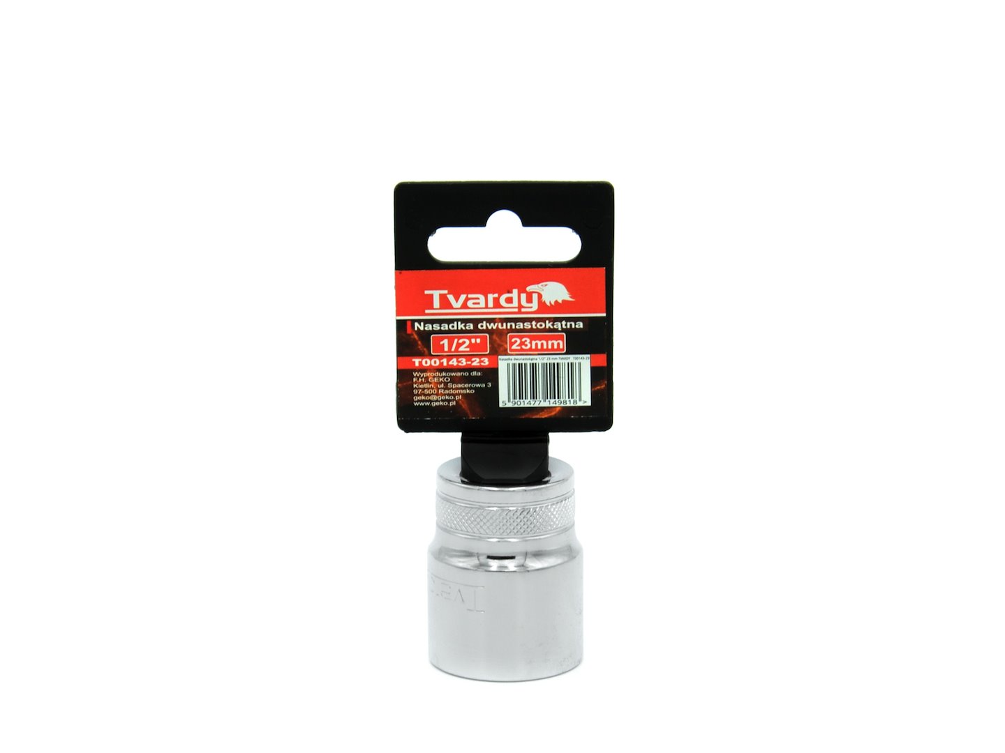 Dvanáctihraná nasadka 1/2" 23 mm TVARDY (10/100) 2