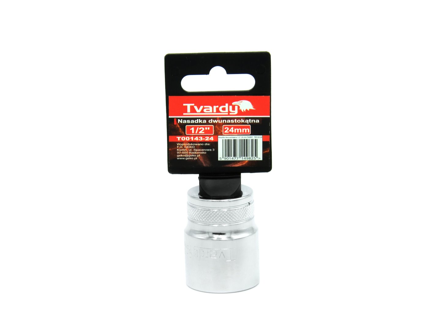 Dvanáctihranná nasadka 1/2 24 mm Geko – detail připojení 1/2 palce
