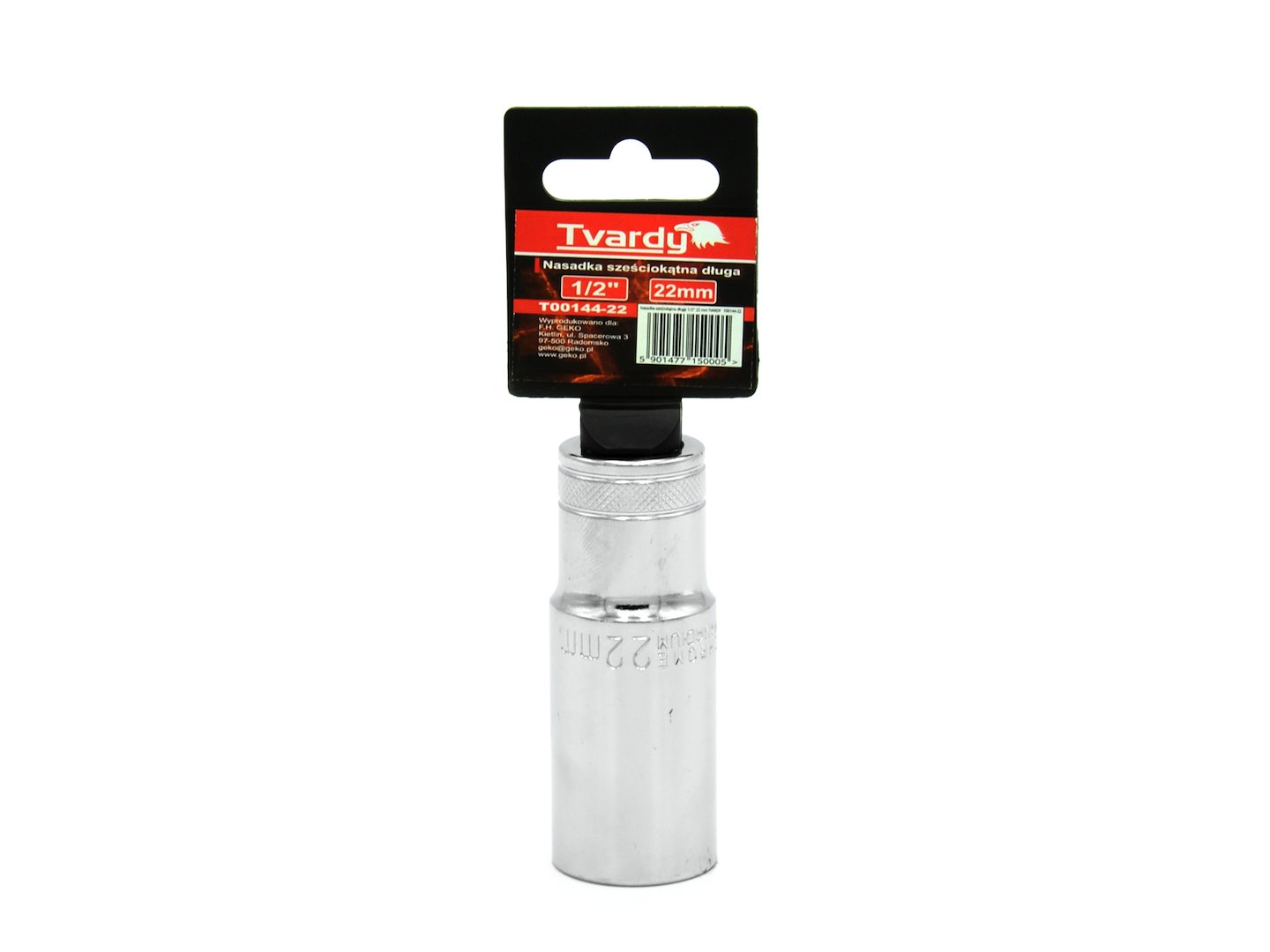 Šestihranná nasadka dlouhá 1/2 22 mm Geko – detail připojení 1/2 palce