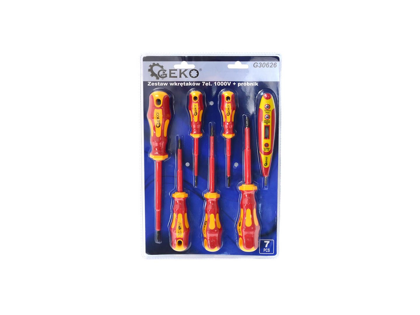Sada šroubováků 7 ks. 1000 V + tester model č. 2 (24) 1
